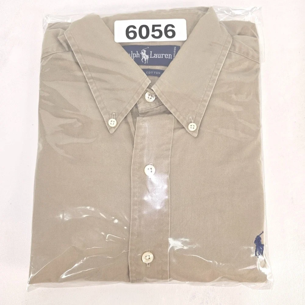 Polo Ralph Lauren 90s Long Sleeve Button Down Shirt Men's Large Heritage Classic